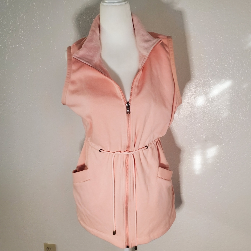 Ugg Australia Women's Zip Front Vest Size M Drawstring Pockets Warm Gorpcore